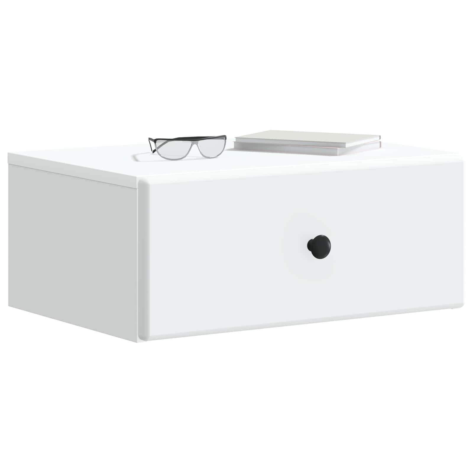 Τοίχου Κρεμαστό Κομοδίνο 2 pcs Λευκό 49 x 34,5 x 20 εκ. - Pakobazaar
