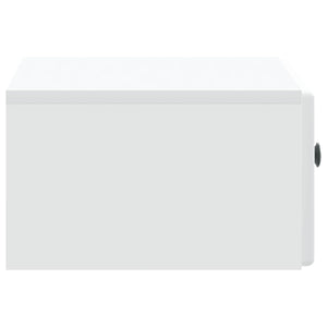 Τοίχου Κρεμαστό Κομοδίνο 2 pcs Λευκό 49 x 34,5 x 20 εκ. - Pakobazaar