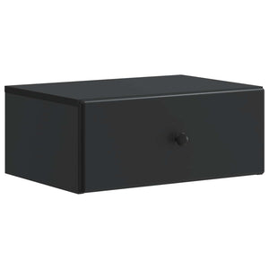 Τοίχου Κρεμαστό Κομοδίνο 2 pcs Μαύρο 49 x 34,5 x 20 εκ. - Pakobazaar