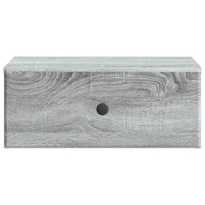 Τοίχου Κρεμαστό Κομοδίνο Γκρι Sonoma 49 x 34,5 x 20 εκ. - Pakobazaar