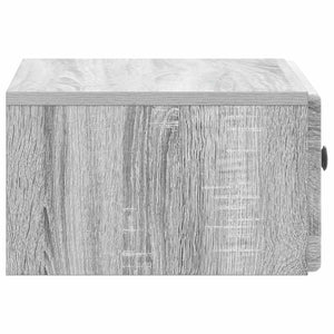 Τοίχου Κρεμαστό Κομοδίνο 2 pcs Γκρι Sonoma 49 x 34,5 x 20 εκ. - Pakobazaar