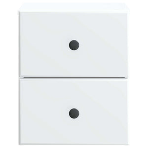 Τοίχου Κρεμαστό Κομοδίνο 2 pcs Λευκό 34,5 x 33 x 40 εκ - Pakobazaar