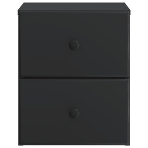 Τοίχου Κρεμαστό Κομοδίνο 2 pcs Μαύρο 34,5 x 33 x 40 εκ - Pakobazaar