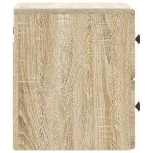 Τοίχου Κρεμαστό Κομοδίνο 2 pcs Sonoma Δρυς 34,5 x 33 x 40 εκ - Pakobazaar
