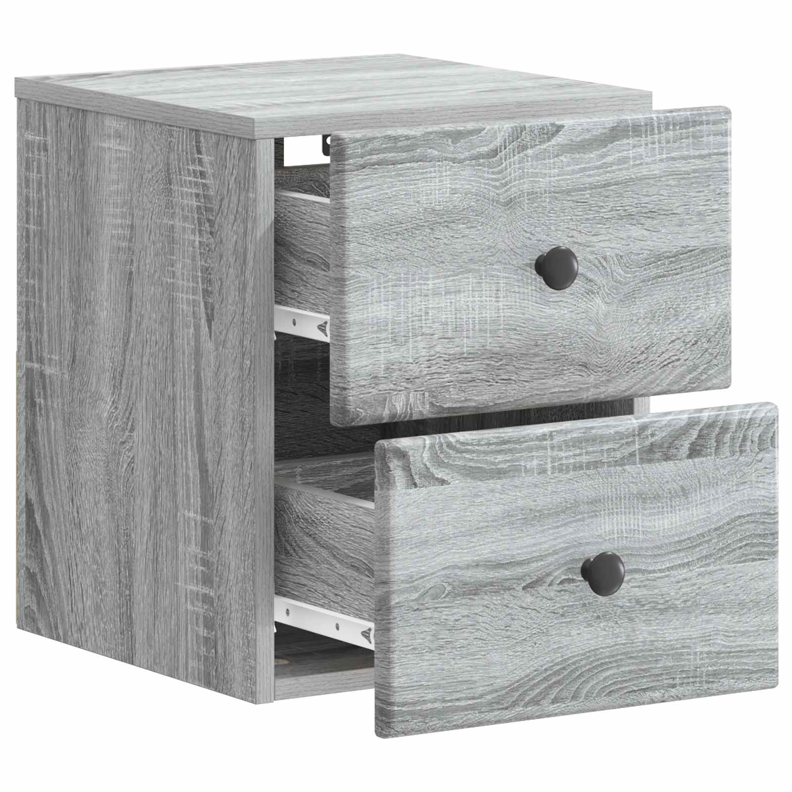 Τοίχου Κρεμαστό Κομοδίνο Γκρι Sonoma 34,5 x 33 x 40 εκ - Pakobazaar