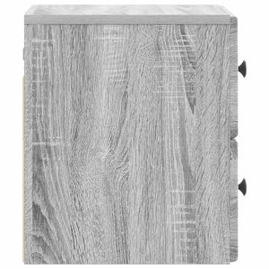 Τοίχου Κρεμαστό Κομοδίνο Γκρι Sonoma 34,5 x 33 x 40 εκ - Pakobazaar