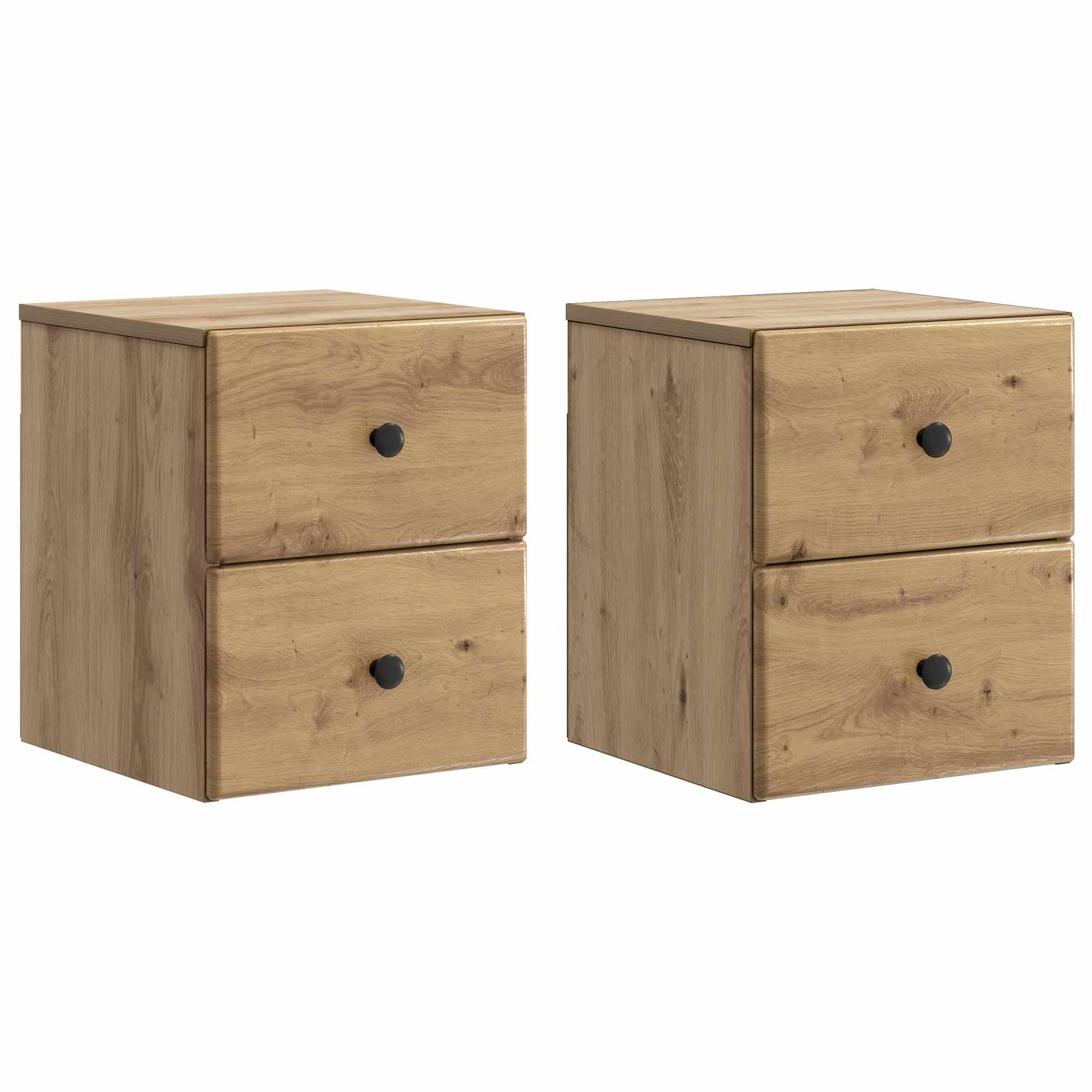 Τοίχου Κρεμαστό Κομοδίνο 2 pcs Artisan Δρυς 34,5 x 33 x 40 εκ - Pakobazaar