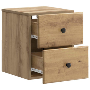 Τοίχου Κρεμαστό Κομοδίνο 2 pcs Artisan Δρυς 34,5 x 33 x 40 εκ - Pakobazaar