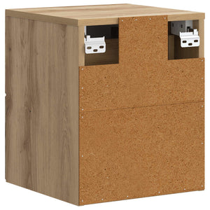 Τοίχου Κρεμαστό Κομοδίνο 2 pcs Artisan Δρυς 34,5 x 33 x 40 εκ - Pakobazaar