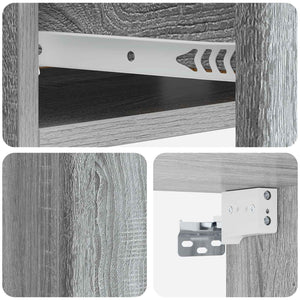 Τραπεζάκι Τοίχου Γκρι Sonoma 59 x 34,5 x 17 εκ. - Pakobazaar