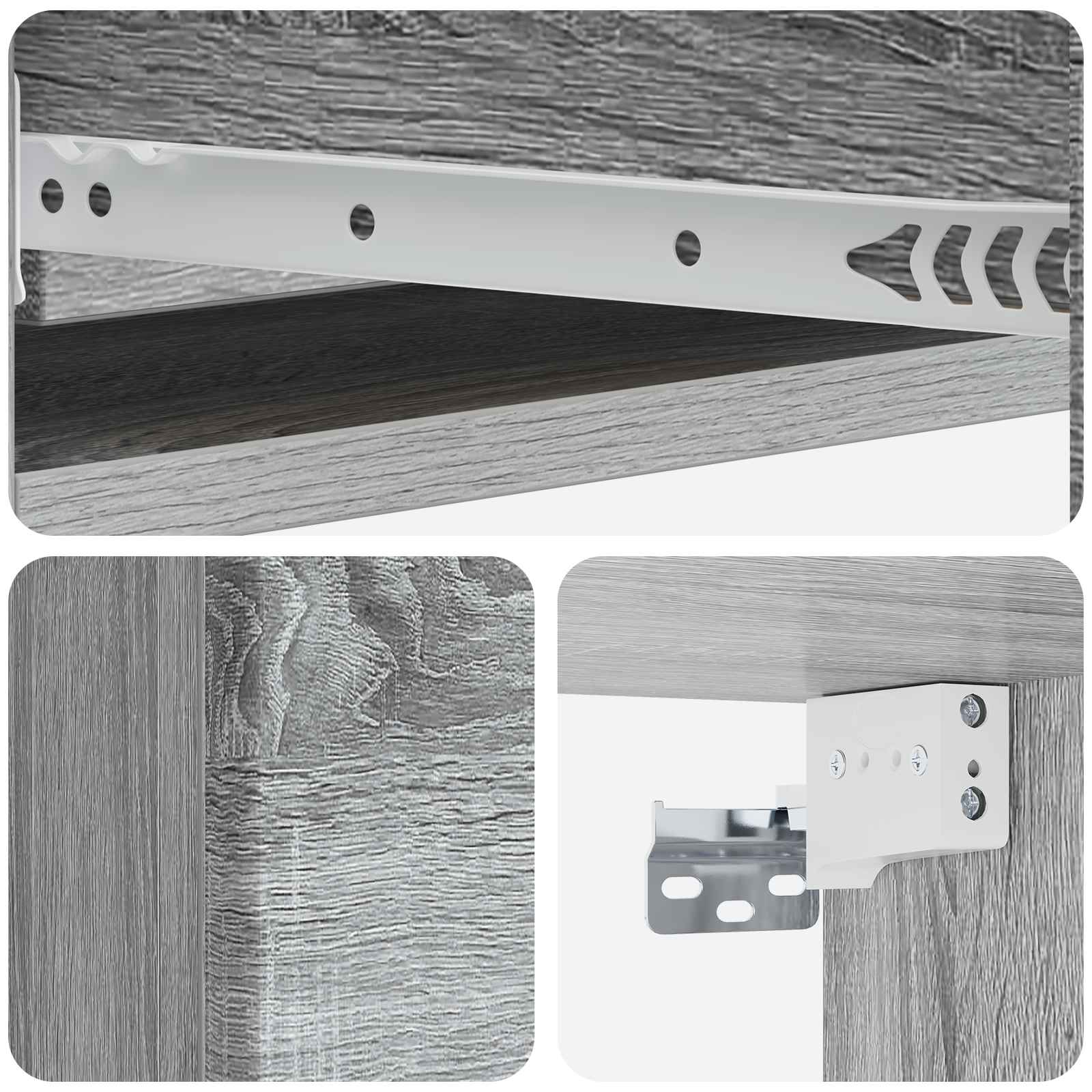 Τραπεζάκι Τοίχου Γκρι Sonoma 87,5 x 34,5 x 17 εκ. - Pakobazaar
