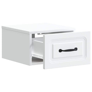 Τοίχου Κρεμαστό Κομοδίνο 2 pcs Λευκό 34,5 x 33 x 20 εκ. - Pakobazaar