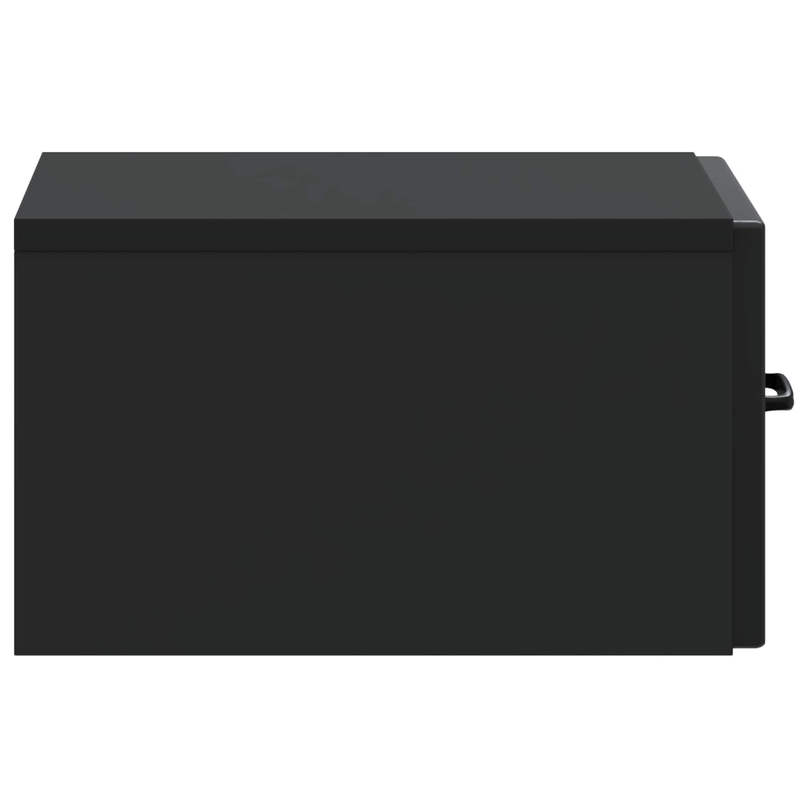 Τοίχου Κρεμαστό Κομοδίνο 2 pcs Μαύρο 34,5 x 33 x 20 εκ. - Pakobazaar