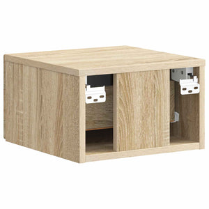 Τοίχου Κρεμαστό Κομοδίνο 2 pcs Sonoma Δρυς 34,5 x 33 x 20 εκ. - Pakobazaar