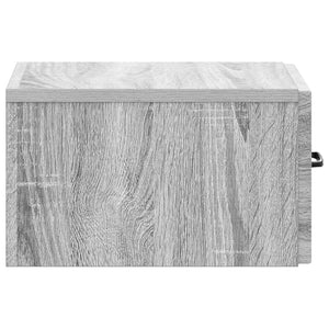 Τοίχου Κρεμαστό Κομοδίνο Γκρι Sonoma 34,5 x 33 x 20 εκ. - Pakobazaar