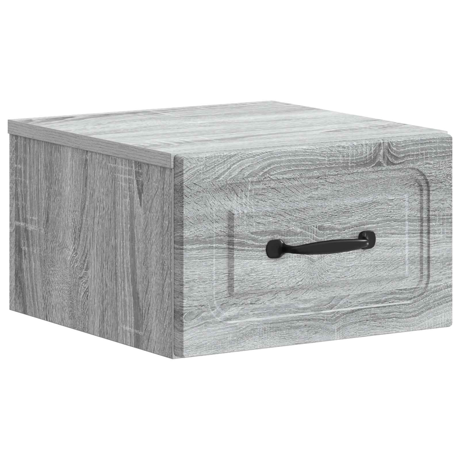 Τοίχου Κρεμαστό Κομοδίνο 2 pcs Γκρι Sonoma 34,5 x 33 x 20 εκ. - Pakobazaar