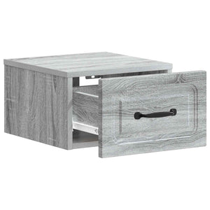 Τοίχου Κρεμαστό Κομοδίνο 2 pcs Γκρι Sonoma 34,5 x 33 x 20 εκ. - Pakobazaar