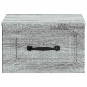 Τοίχου Κρεμαστό Κομοδίνο 2 pcs Γκρι Sonoma 34,5 x 33 x 20 εκ. - Pakobazaar