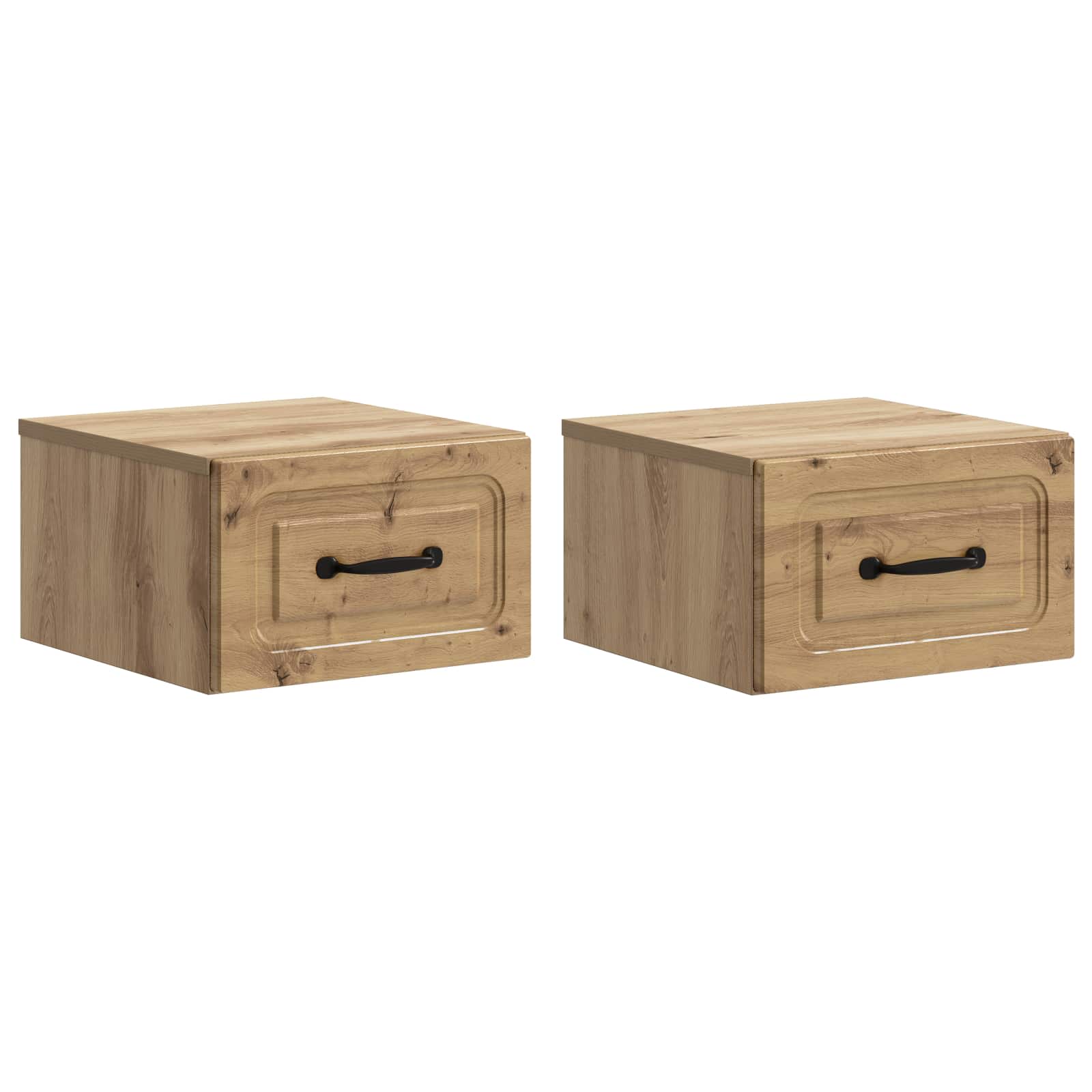 Τοίχου Κρεμαστό Κομοδίνο 2 pcs Artisan Δρυς 34,5 x 33 x 20 εκ. - Pakobazaar
