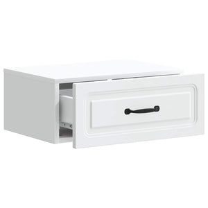 Τοίχου Κρεμαστό Κομοδίνο 2 pcs Λευκό 49 x 34,5 x 20 εκ. - Pakobazaar