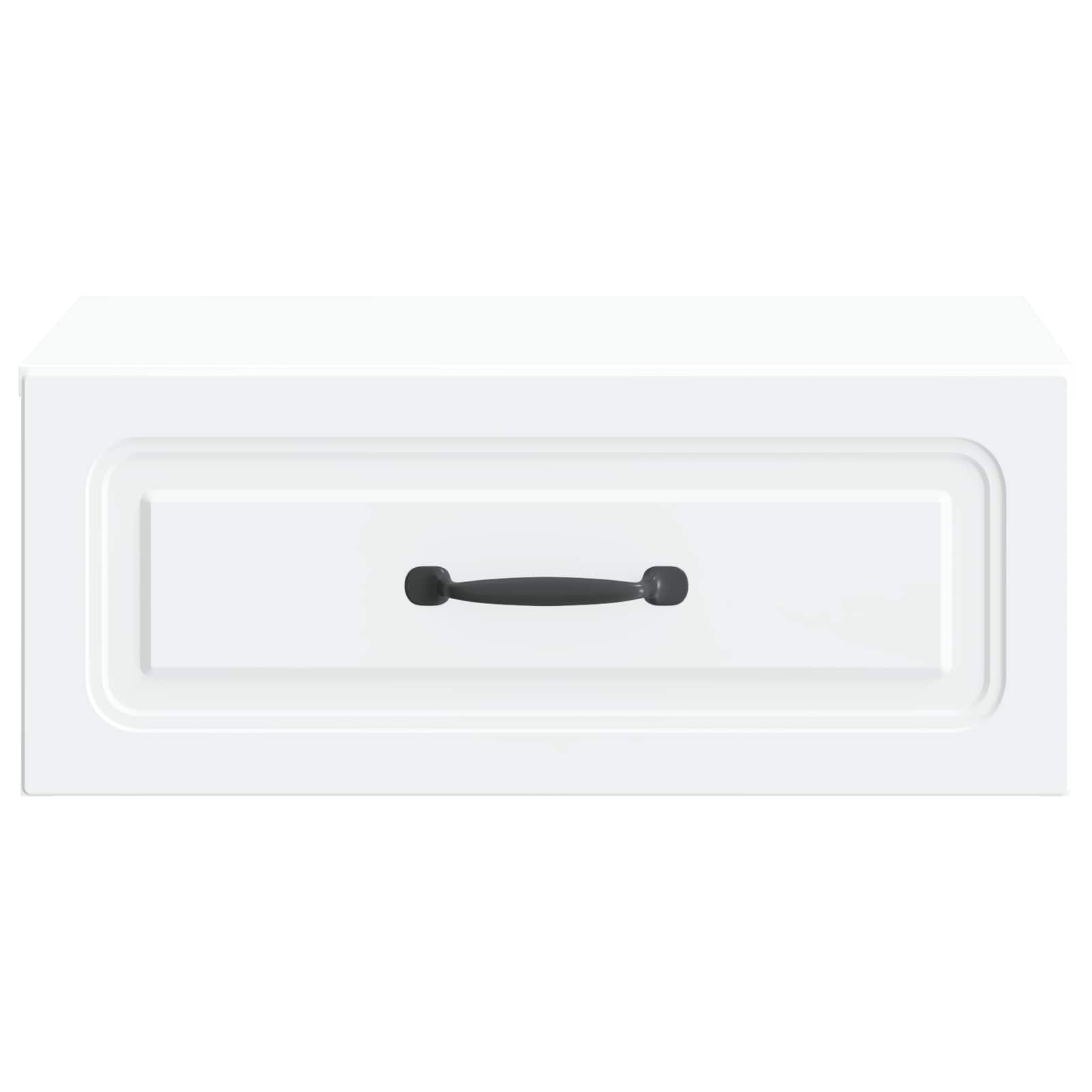 Τοίχου Κρεμαστό Κομοδίνο 2 pcs Λευκό 49 x 34,5 x 20 εκ. - Pakobazaar