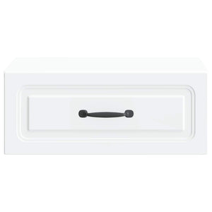 Τοίχου Κρεμαστό Κομοδίνο 2 pcs Λευκό 49 x 34,5 x 20 εκ. - Pakobazaar