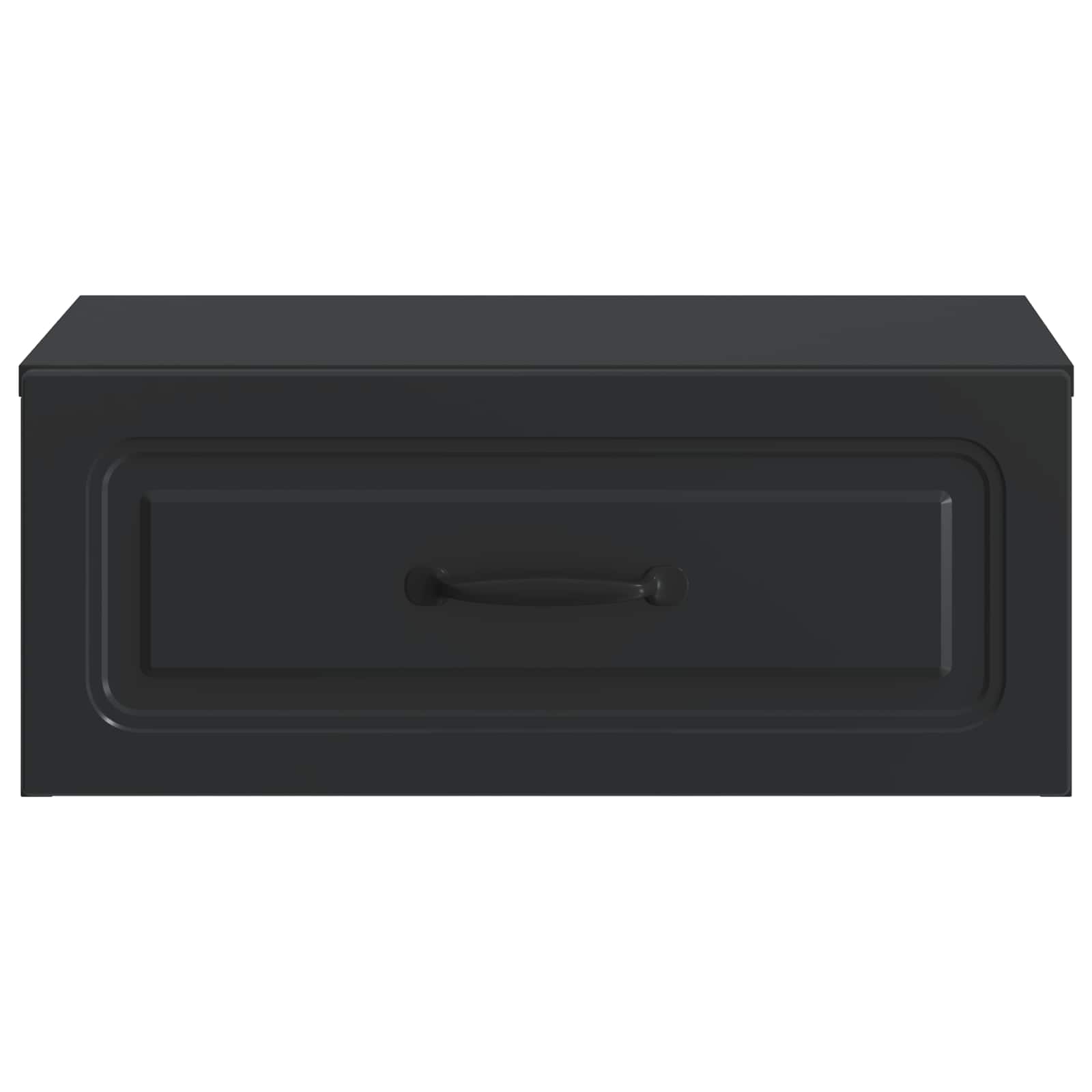 Τοίχου Κρεμαστό Κομοδίνο 2 pcs Μαύρο 49 x 34,5 x 20 εκ. - Pakobazaar