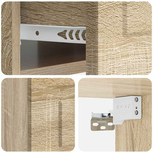 Τοίχου Κρεμαστό Κομοδίνο Sonoma Δρυς 49 x 34,5 x 20 εκ. - Pakobazaar