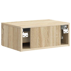 Τοίχου Κρεμαστό Κομοδίνο 2 pcs Sonoma Δρυς 49 x 34,5 x 20 εκ. - Pakobazaar