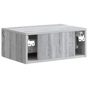Τοίχου Κρεμαστό Κομοδίνο Γκρι Sonoma 49 x 34,5 x 20 εκ. - Pakobazaar