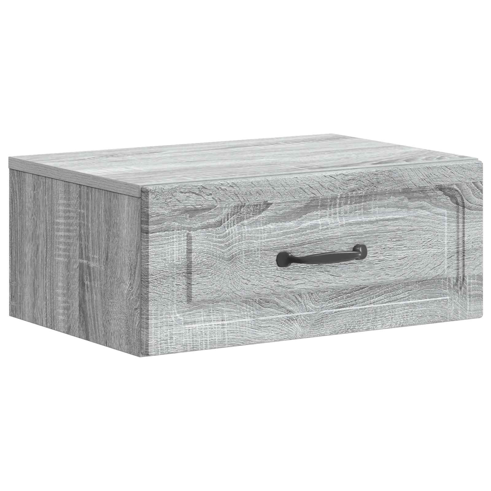 Τοίχου Κρεμαστό Κομοδίνο 2 pcs Γκρι Sonoma 49 x 34,5 x 20 εκ. - Pakobazaar