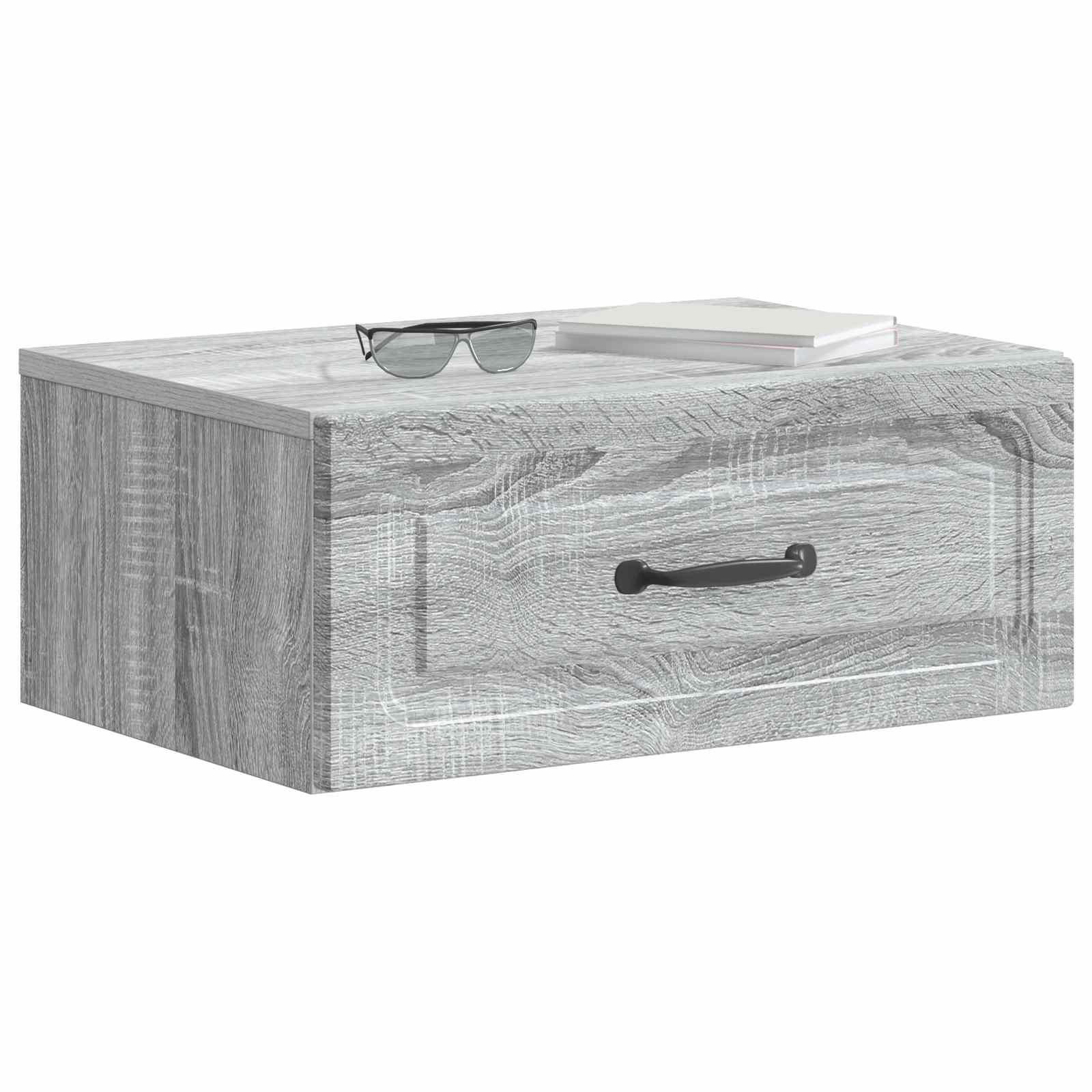 Τοίχου Κρεμαστό Κομοδίνο 2 pcs Γκρι Sonoma 49 x 34,5 x 20 εκ. - Pakobazaar