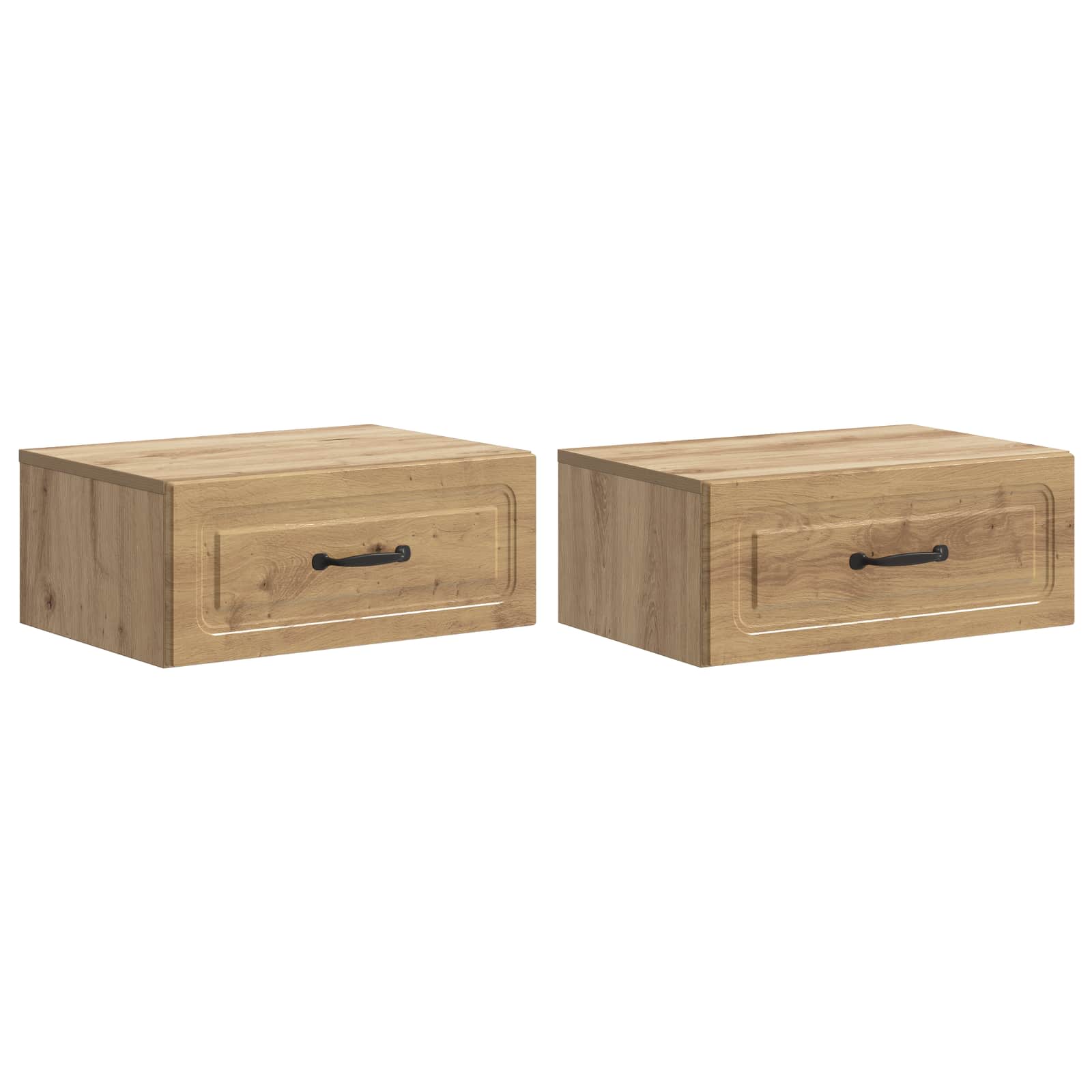 Τοίχου Κρεμαστό Κομοδίνο 2 pcs Artisan Δρυς 49 x 34,5 x 20 εκ. - Pakobazaar