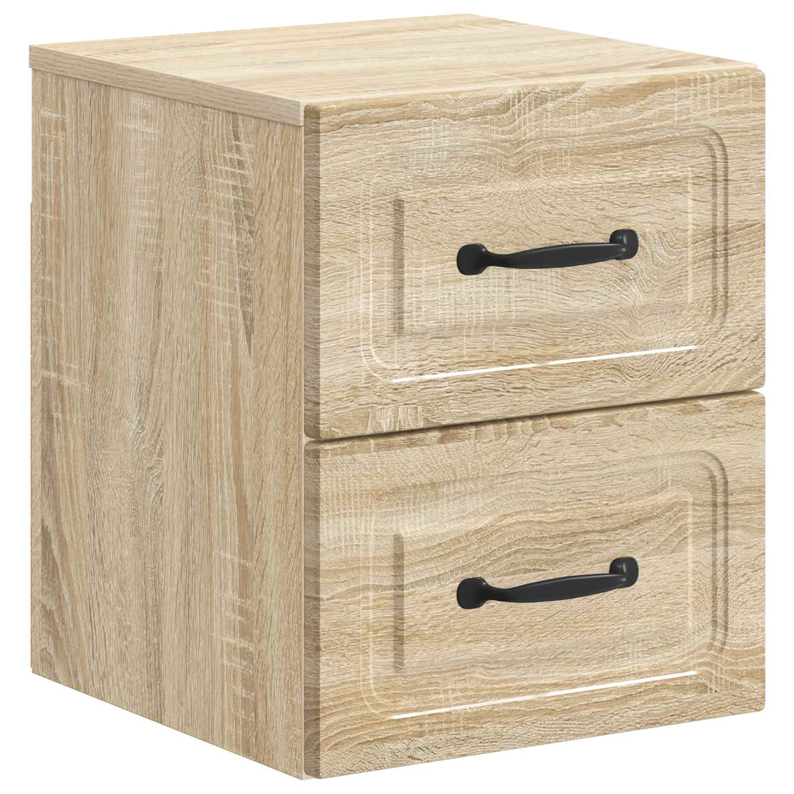 Τοίχου Κρεμαστό Κομοδίνο 2 pcs Sonoma Δρυς 34,5 x 33 x 40 εκ - Pakobazaar