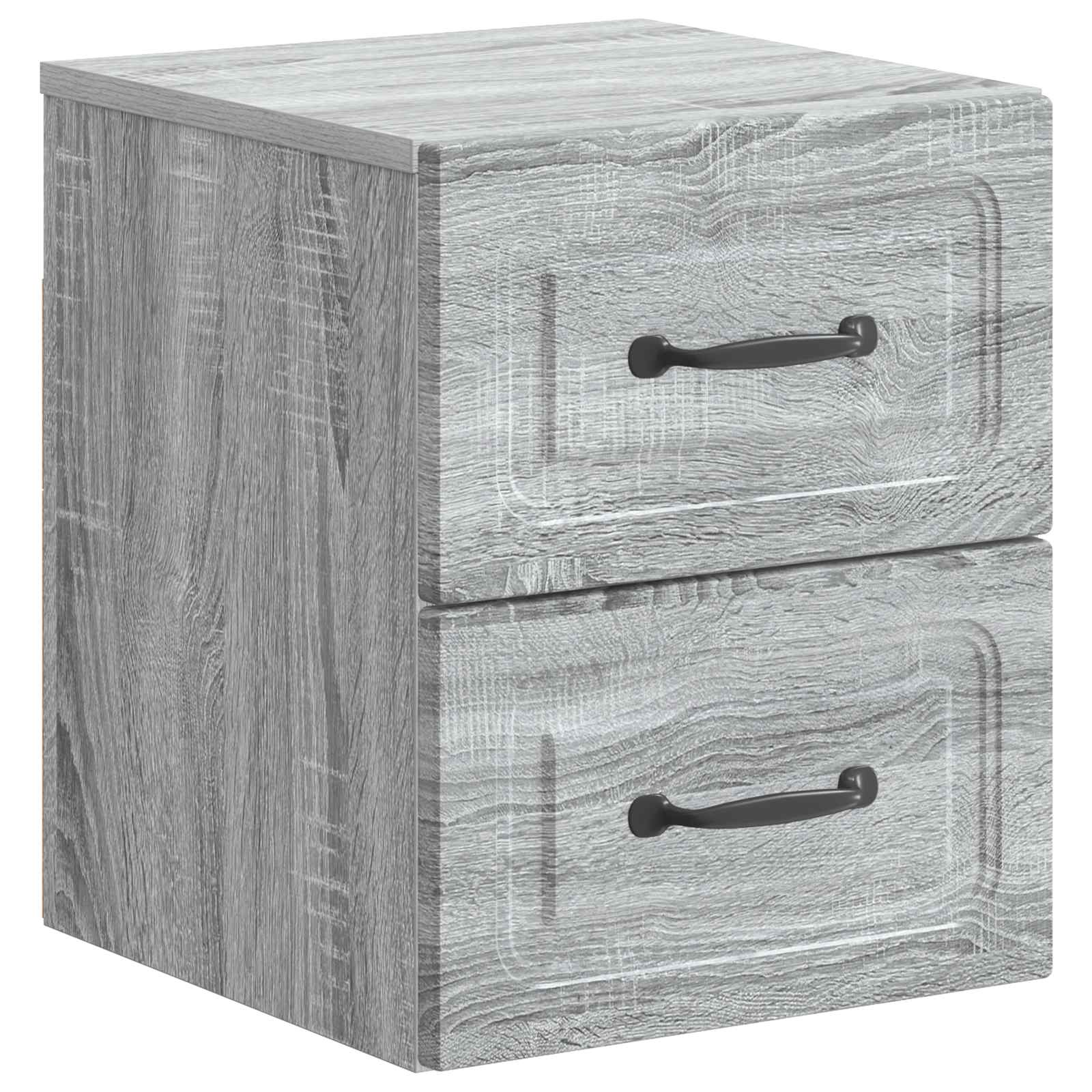 Τοίχου Κρεμαστό Κομοδίνο Γκρι Sonoma 34,5 x 33 x 40 εκ - Pakobazaar