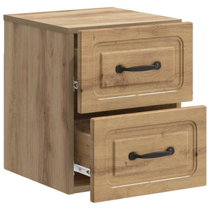 Τοίχου Κρεμαστό Κομοδίνο 2 pcs Artisan Δρυς 34,5 x 33 x 40 εκ - Pakobazaar