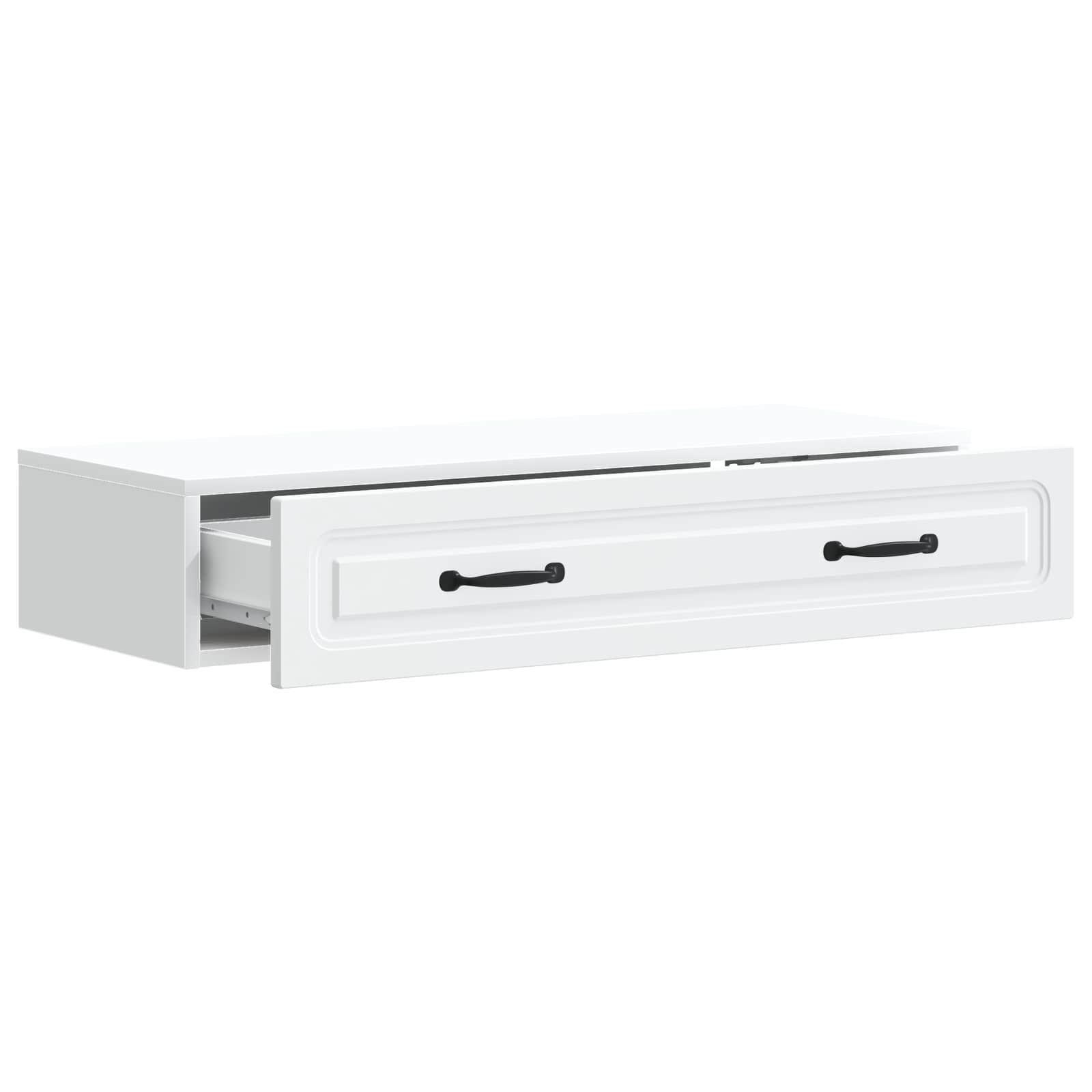 Τραπεζάκι Τοίχου Λευκό 87,5 x 34,5 x 17 εκ. Επεξεργασμένο Ξύλο - Pakobazaar