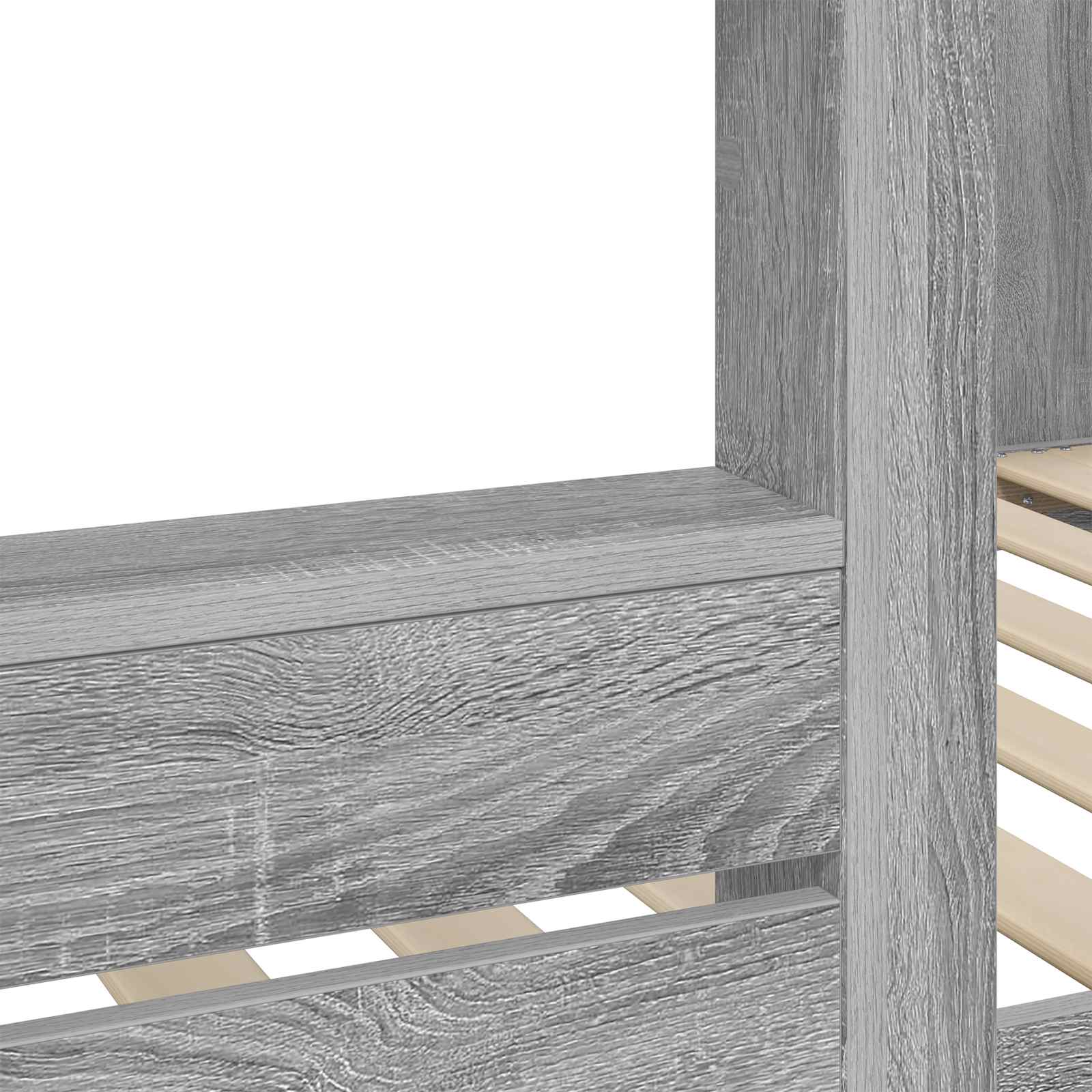 Κρεβάτι Κουκέτα για Παιδιά Γκρίζο Σονομα 75 x 190 cm