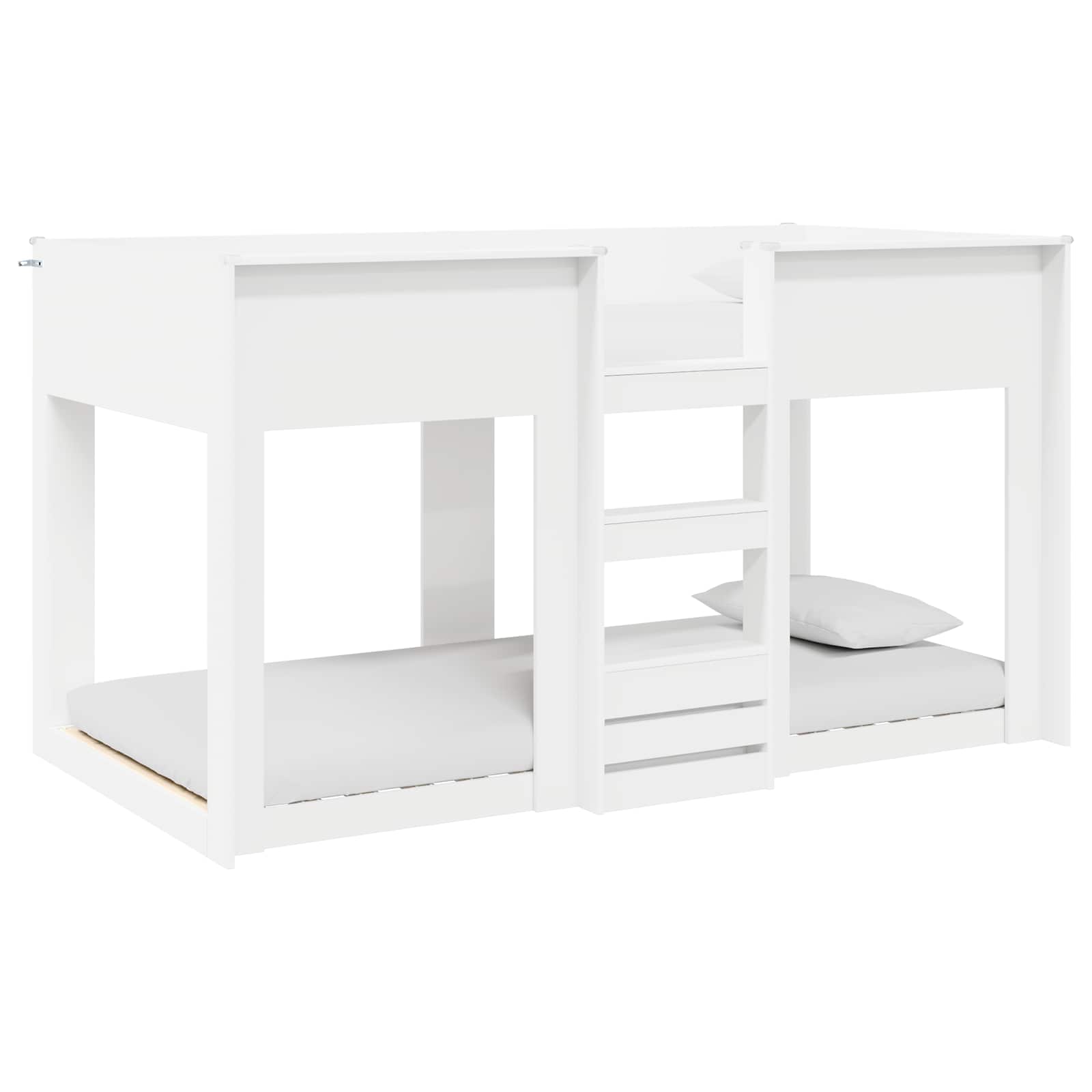 Κρεβάτι Κουκέτα για Παιδιά Λευκό 90 x 190 cm Επεξεργασμένο ξύλο - Pakobazaar