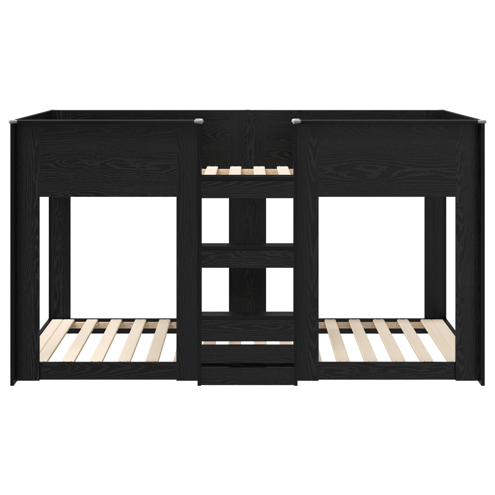 Κρεβάτι Κουκέτα για Παιδιά Μαύρη Οξυά 90 x 190 cm - Pakobazaar