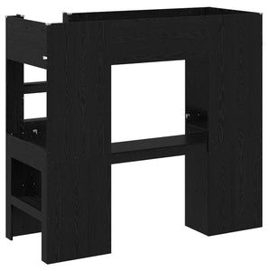 Σκελετός κουκέτας με γραφείο Μαύρη Οξυά 75 x 190 cm - Pakobazaar