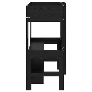 Σκελετός κουκέτας με γραφείο Μαύρη Οξυά 75 x 190 cm - Pakobazaar