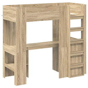 Σκελετός κουκέτας με γραφείο Δρύς Sonoma 75 x 190 cm - Pakobazaar