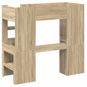 Σκελετός κουκέτας με γραφείο Δρύς Sonoma 75 x 190 cm - Pakobazaar