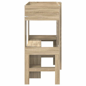 Σκελετός κουκέτας με γραφείο Δρύς Sonoma 75 x 190 cm - Pakobazaar