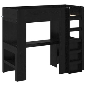 Σκελετός κουκέτας με γραφείο Μαύρη Οξυά 90 x 190 cm - Pakobazaar