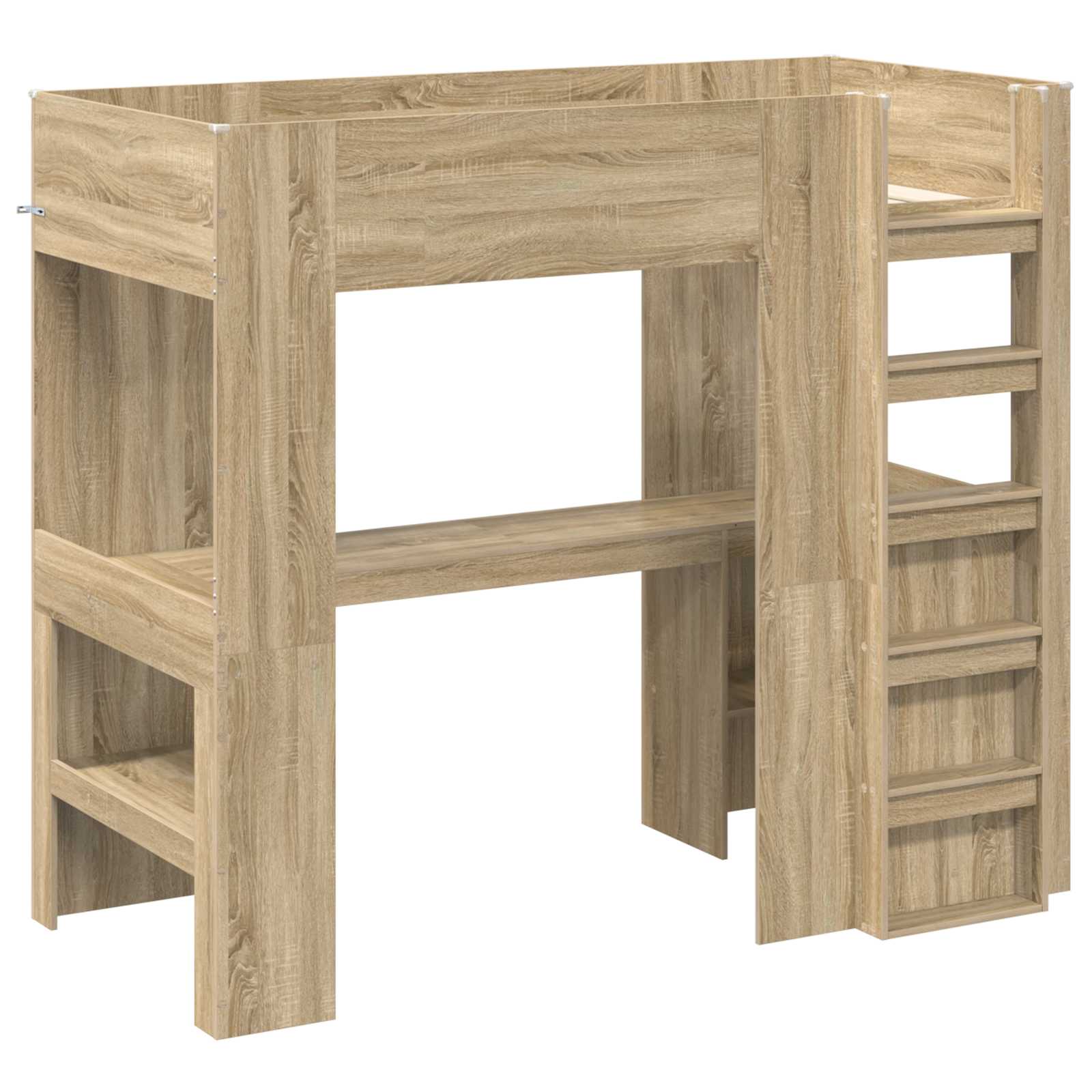 Σκελετός κουκέτας με γραφείο Δρύς Sonoma 90 x 200 cm - Pakobazaar