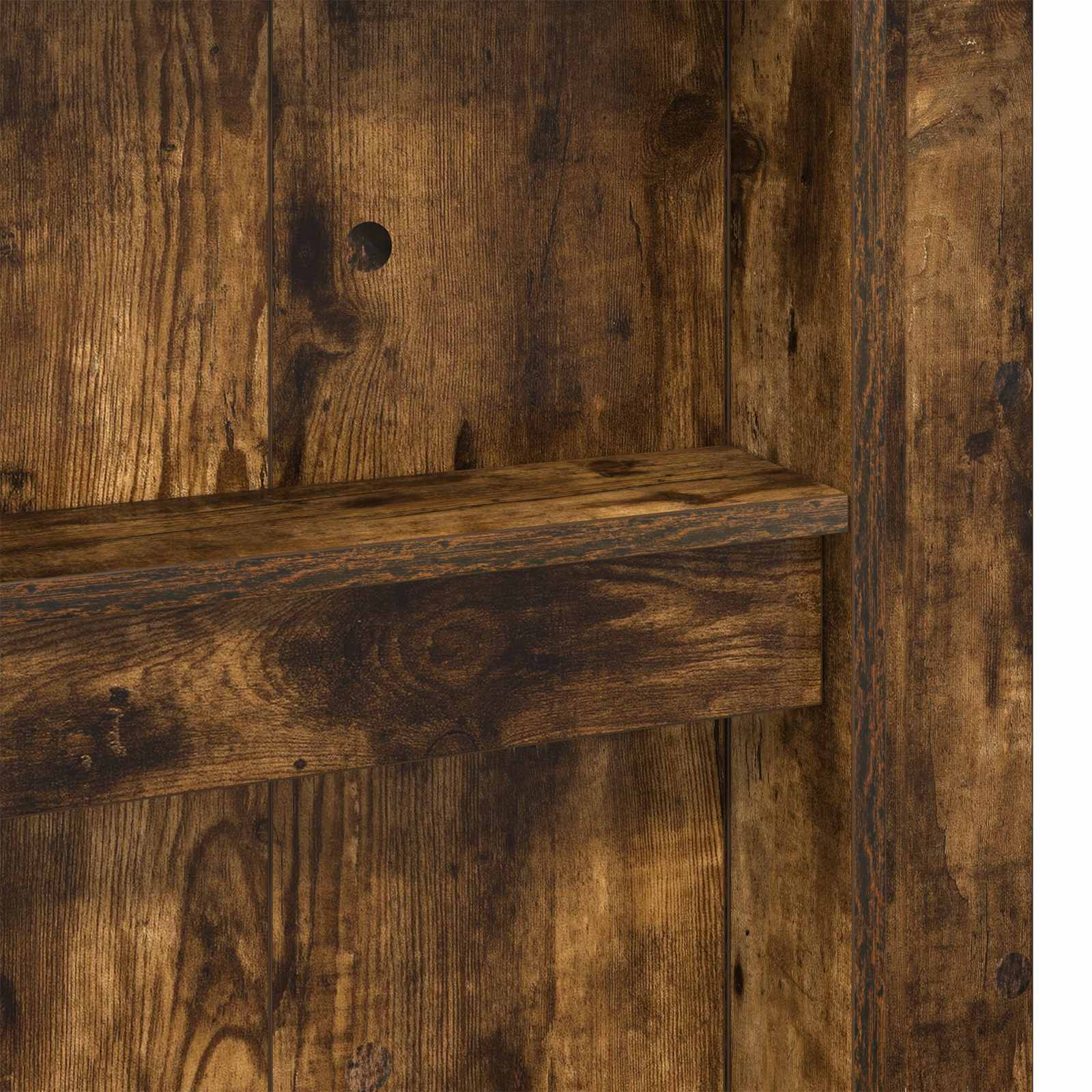 Σκελετός κουκέτας με γραφείο Καπνιστό Δρύς 90 x 200 cm - Pakobazaar