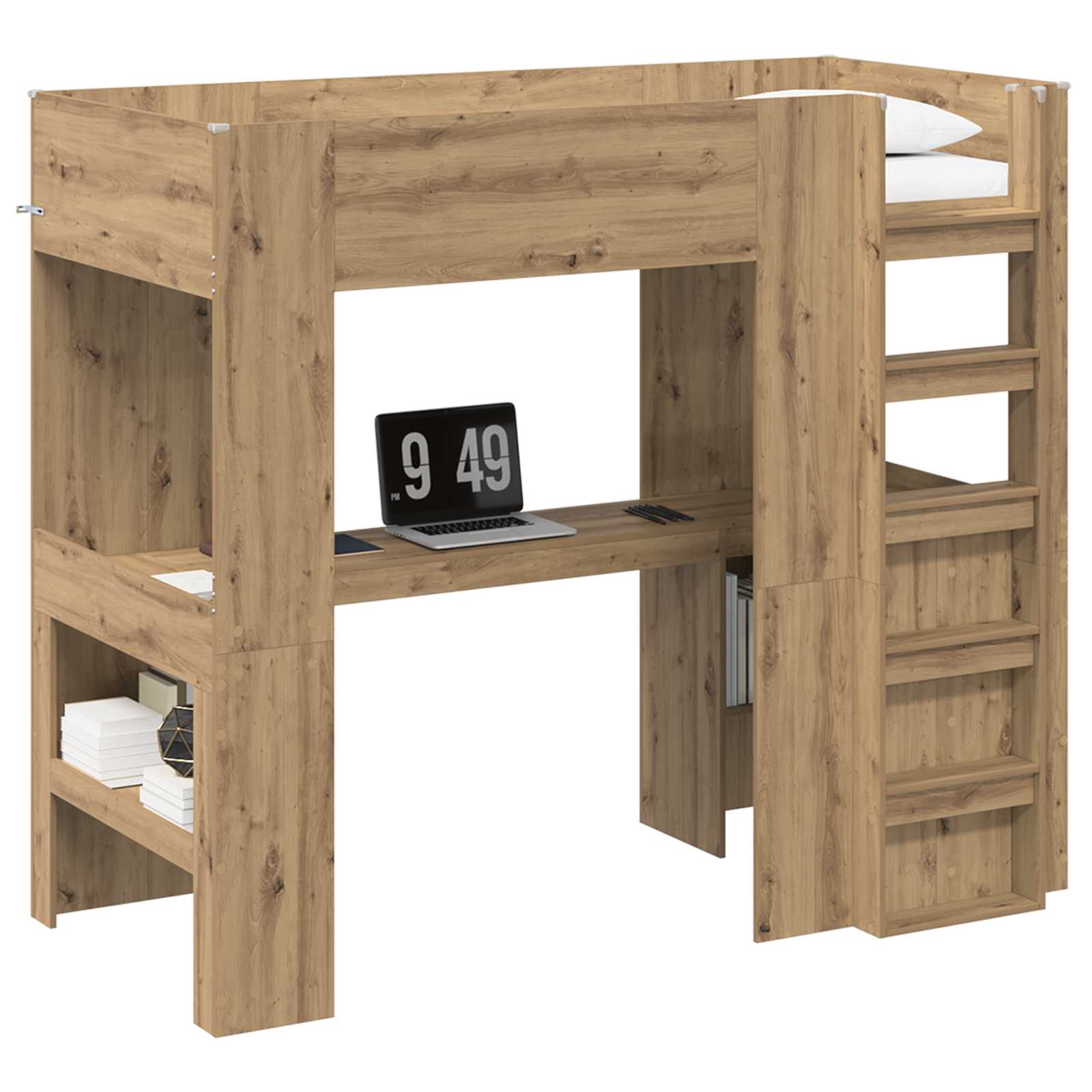 Σκελετός κουκέτας με γραφείο Artisan Oak 90 x 200 cm - Pakobazaar