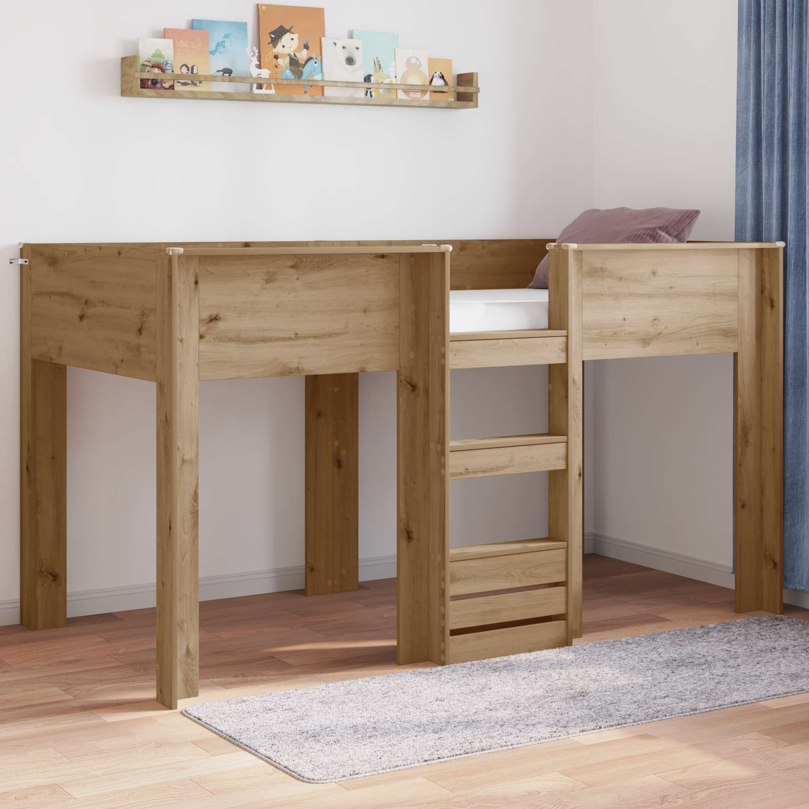 Κρεβάτι Κουκέτα για Παιδιά Artisan Oak 80 x 200 cm - Pakobazaar